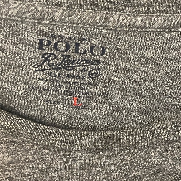 Polo by Ralph Lauren Heather Gray Short Sleeve Tee - Picture 2 of 3